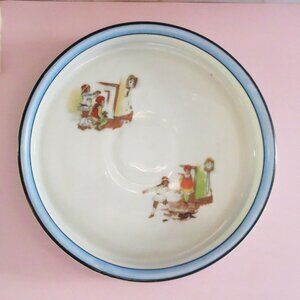 1920s Noritake Porcelain – Hand Painted Nursery Scene For Decor Only